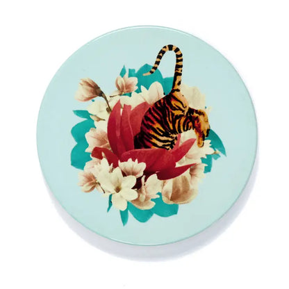 Tiger Flower Set of 4 Ceramic Coasters