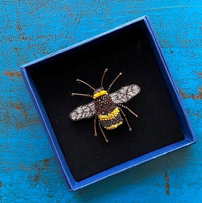 Bumble Bee Brooch Pin