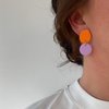 Earrings - Ciara - Orange/Lilac - CULU