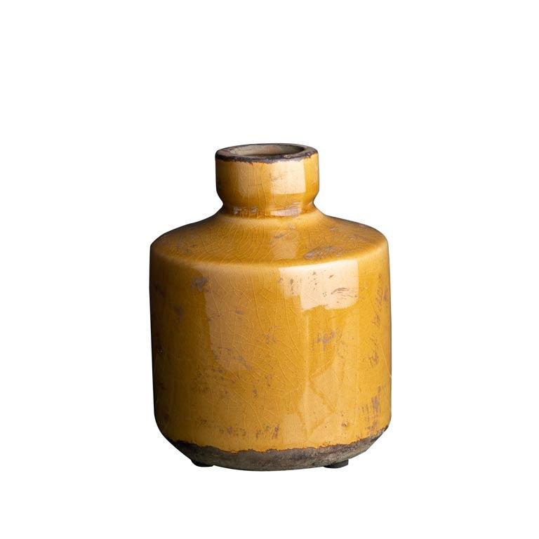 Bottle vase Mustard