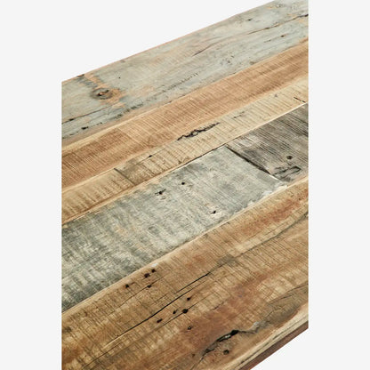 Recycled wooden dining table 125x70x73 cm available to order
