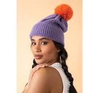 Bobble Hat in Grape - Ingrid by Powder