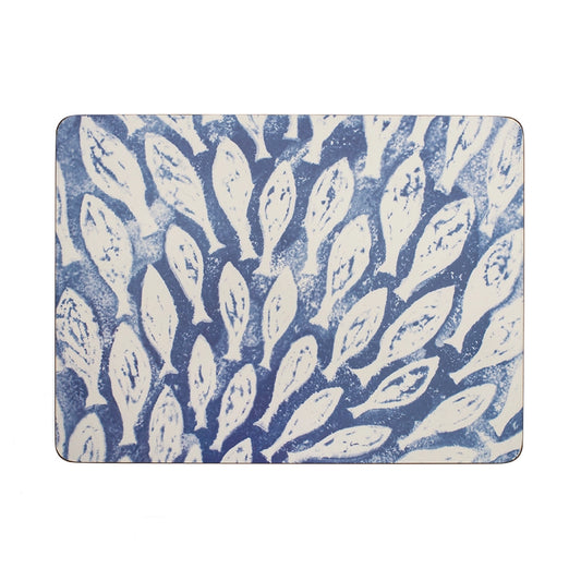 place mat with Shoal of fish