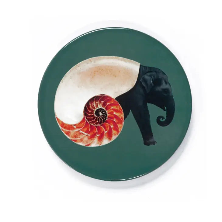 Shellephant Set of 4 Ceramic Coasters