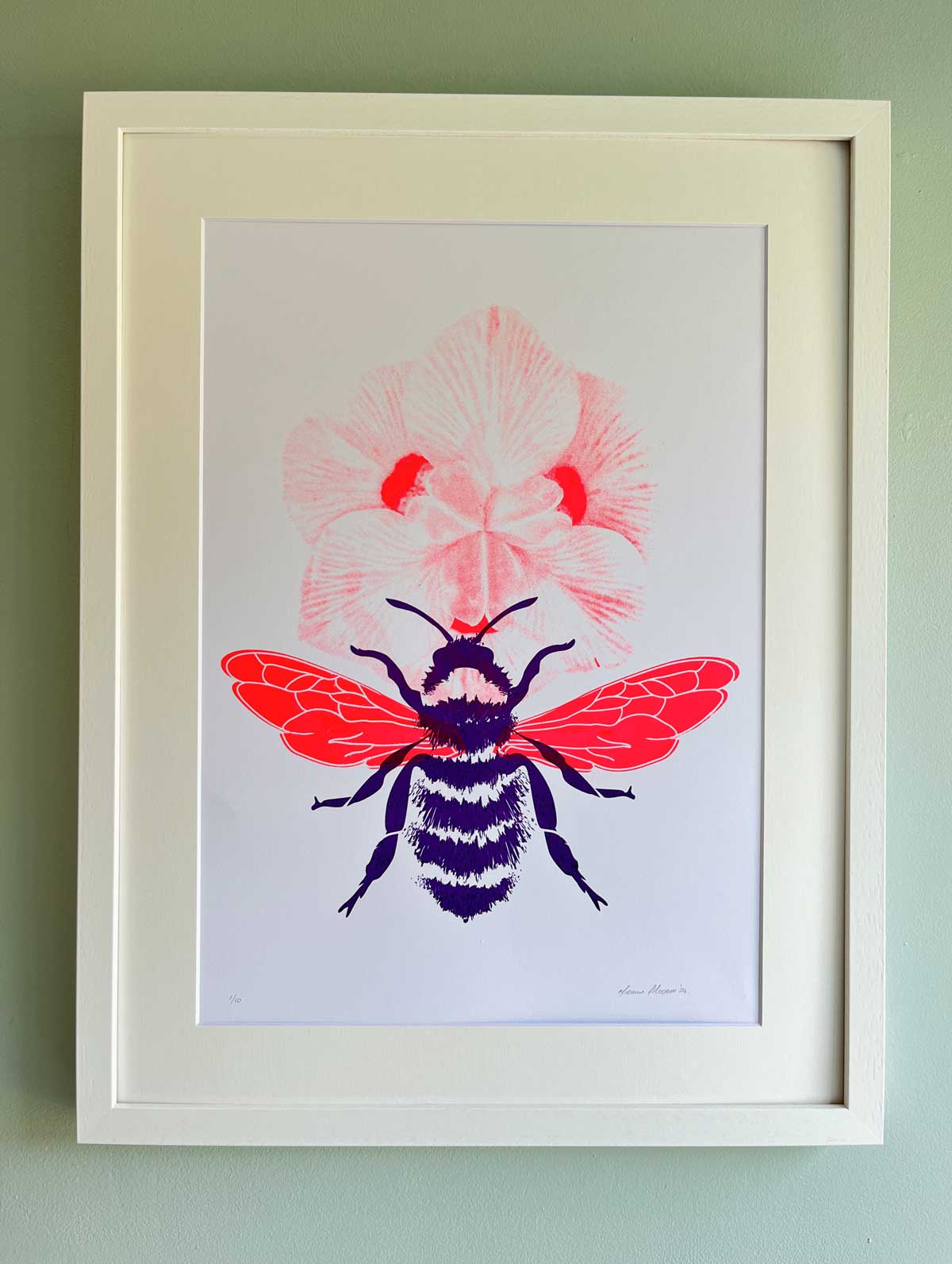 bee bright print by miriam alcorn