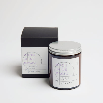 myrhh and tonka medium sized candle hand made in wicklow