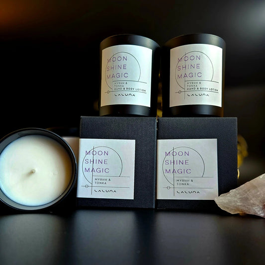 laluna goodness candles made in ireland myrhh and tonka scent