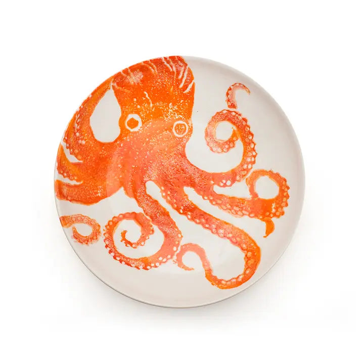 Creatures Octopus Orange Supper Bowl