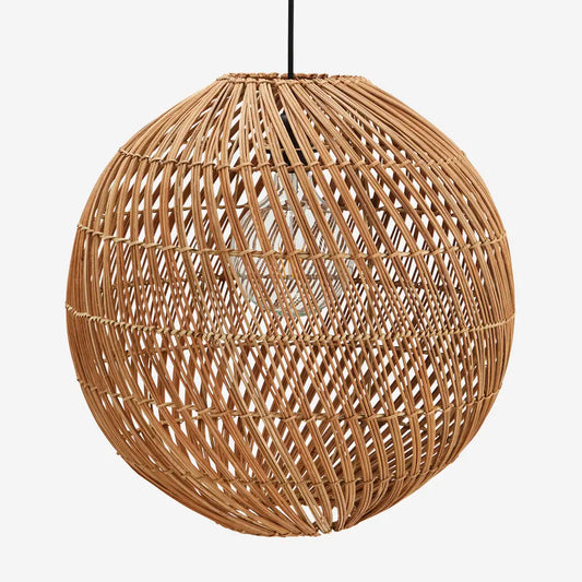 Rattan ceiling lamp 45cm diam