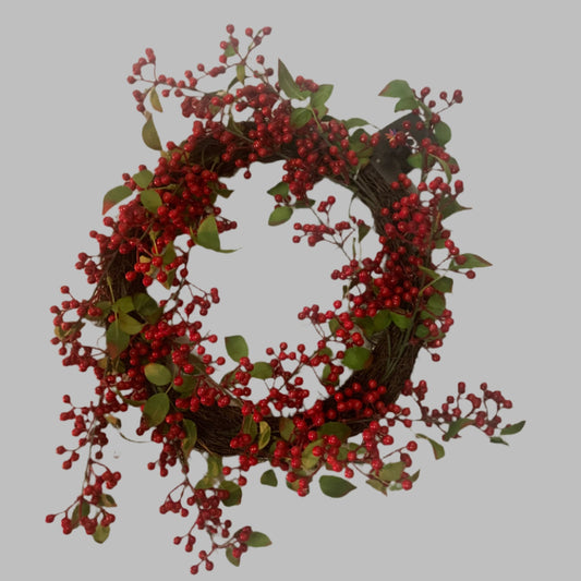 red berry christmas wreath