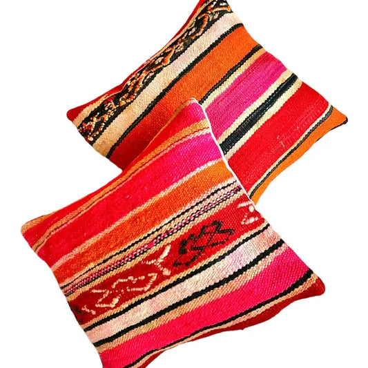 Boujad Cushions Pink|Red|Orange Various