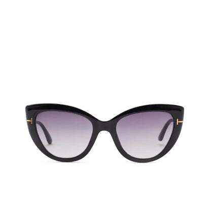black framed sunglasses 