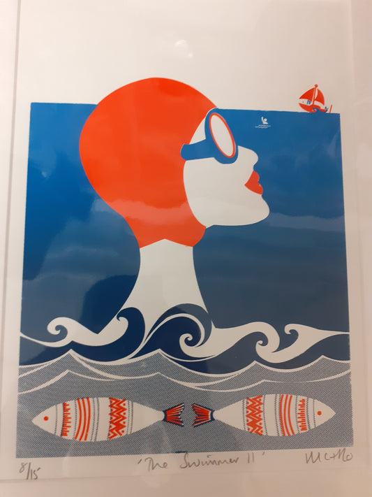 The Swimmer Screenprint - Sinead McGuinness