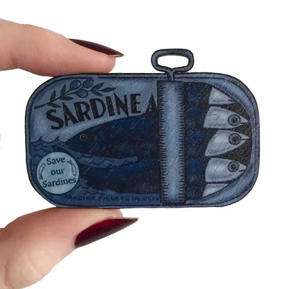 Sardines in A Tin Pin Brooch / Nautical Pin Badge