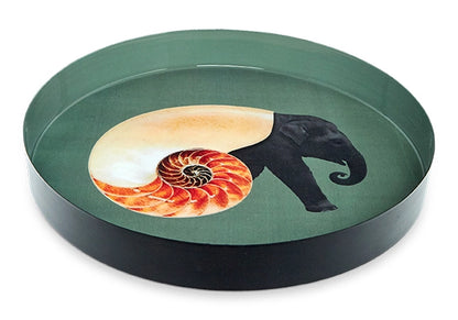 Round Decorative Tray - Shellephant