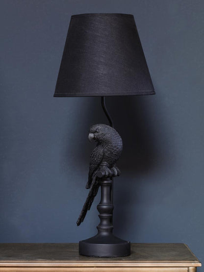 Black Parrot Table Lamp