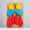 Earrings - TAKI- Primary (yellow, blue, red)- CULU