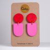 Earrings - Tengae Red/Pink - CULU