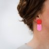 Earrings - Tengae Red/Pink - CULU