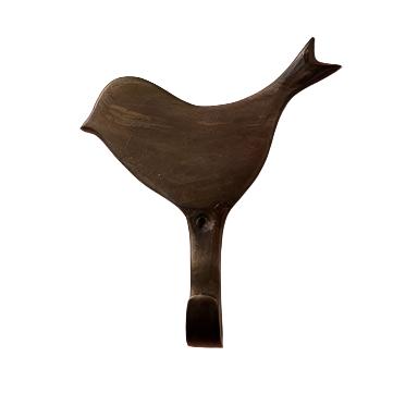 silver bird wall hook